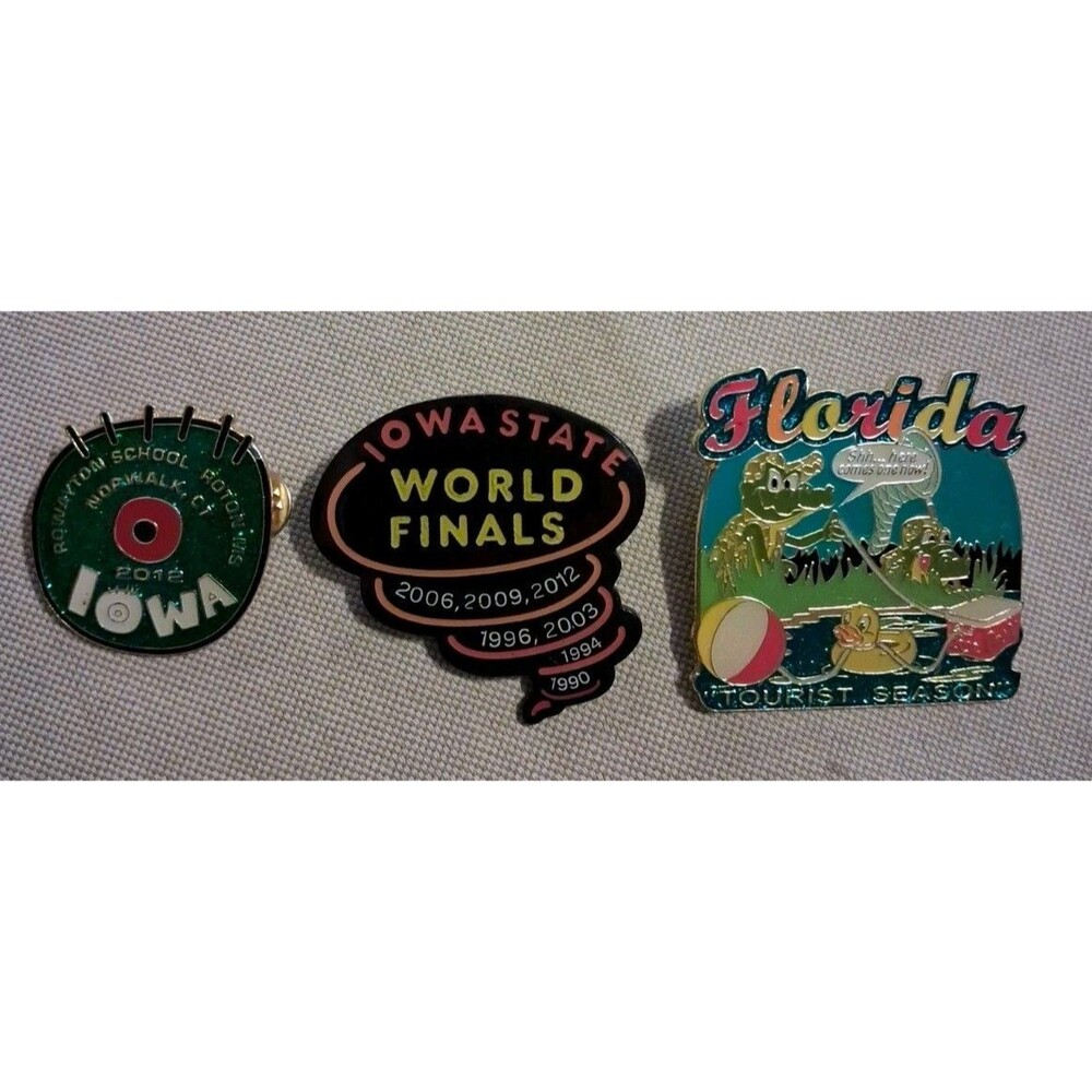 Odyssey of the Minds Florida Alligators 2012 Vintage Tack Pin And Iowa Lot